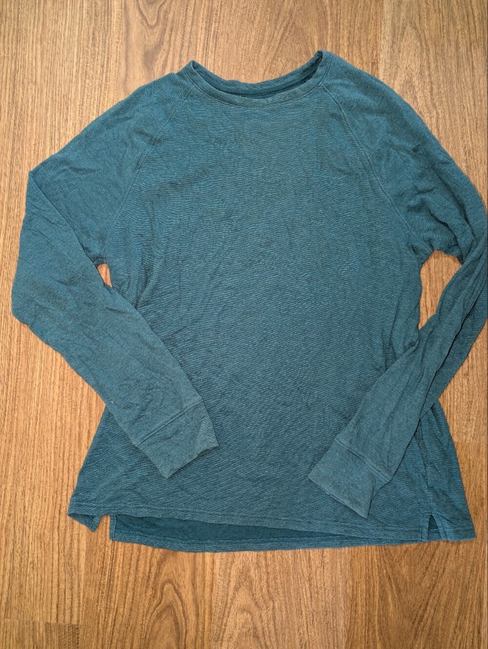 Men's Size Large Goodfellow Long Sleeve Tshirt Teal Color